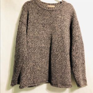 Ambercrombie & Fitch over sized knit gray sweater